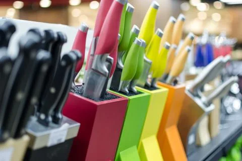 Knife blocks Stock Photos