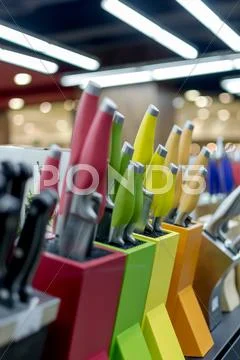 Knife blocks Stock Photos