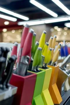 Knife blocks Stock Photos