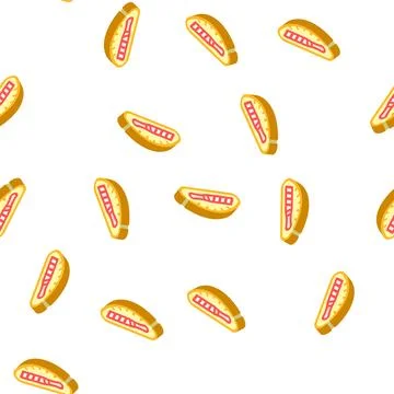 Knife in bread isometric icon seamless pattern Stock Illustration