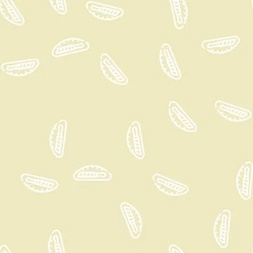 Knife in bread line vector seamless pattern Illustrazione stock
