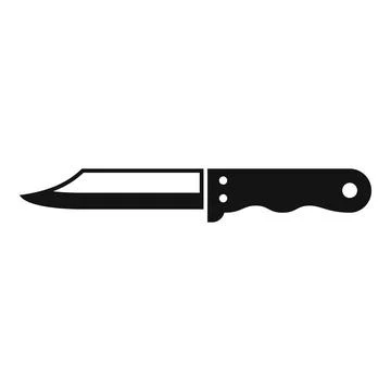 Knife camping icon simple vector. Cabin house tourist Stock Illustration