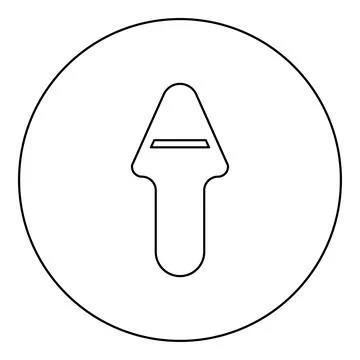 Knife for cheese icon in circle round black color vector illustration image.. イラスト素材
