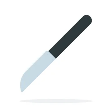 Knife for cleaning vegetables vector flat isolated Stock Illustration