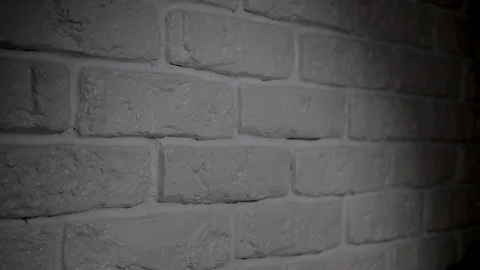 Knife is crawling in night. Shadow reflection on the wall of a hand strikes with Stock Footage 124018717