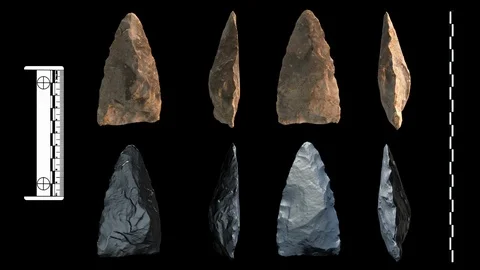 Knife Crude Triangular Video stock 87200910