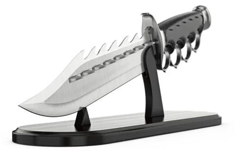 Knife dagger blade, close view Stock Illustration