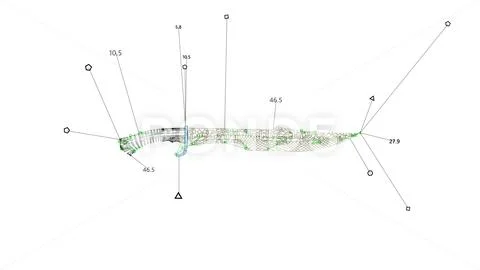 Knife Detection HUD. Object Scanning Process Illustration #232866012