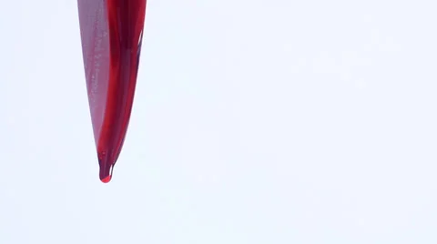 Knife dripping blood Stock Footage 38512916
