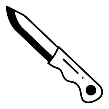 Knife Dualtone Icon Stock Illustration