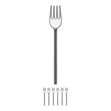 Knife fork cartoon vector graphic Stock Illustration
