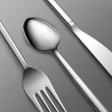 Knife. Fork. Spoon Stock Illustration