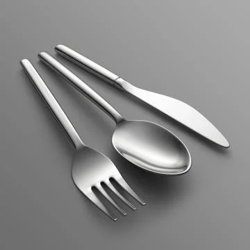 Knife. Fork. Spoon Stock Illustration