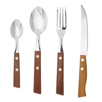 Knife, fork, spoon Stock Photos