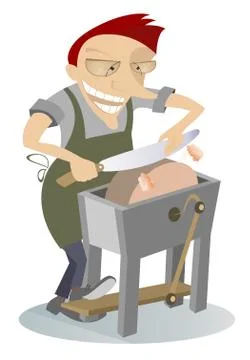Knife grinder Stock Illustration