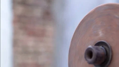Knife grinding with whetstone wheel Vídeo Stock 116983313
