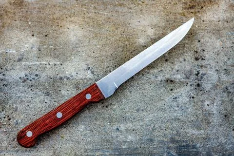 Knife on the Ground Foto stock
