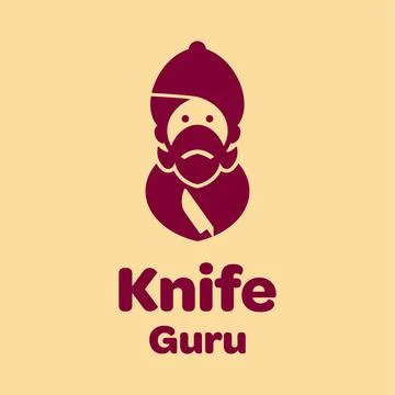 Knife Guru Logo Stock Illustration