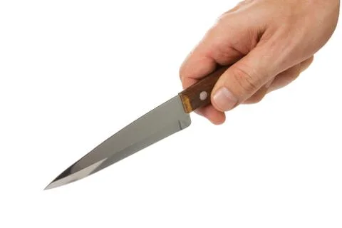 Knife in hand Foto stock
