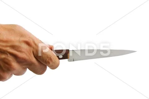Knife in hand Stock-Fotos