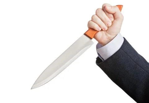 Knife in hand Stock Photos