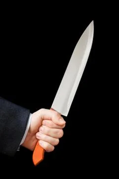 Knife in hand Stock Photos