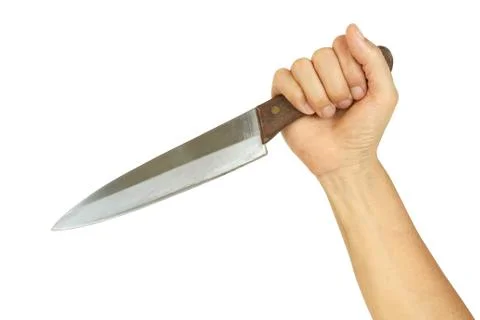 Knife in hand Stock Photos