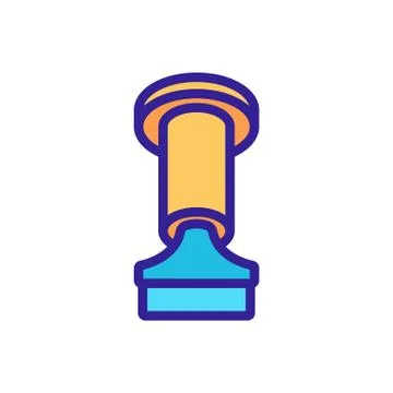 Knife with handle icon vector outline illustration Illustration