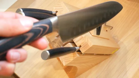 Knife holder. Stock Footage 111469670