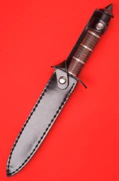 Knife in holster Stock Photos