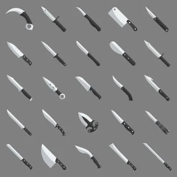 Knife icon fill Stock Illustration