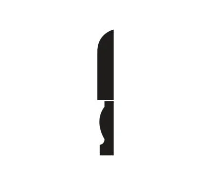 Knife icon illustrated in vector on white background Stock Illustration