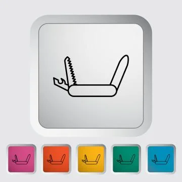 Knife icon Illustrazione stock