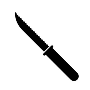 Knife icon isolated on white background. Vector illustration Stock Illustration
