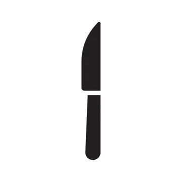 Knife icon logo design template isolated Illustrazione stock