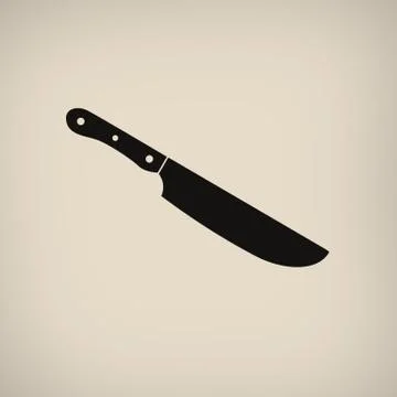 Knife icon poster Stock Illustration