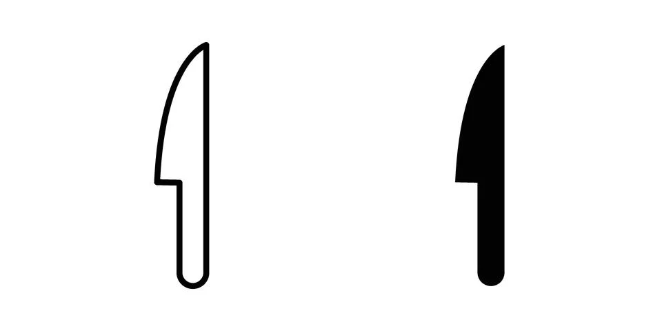 Knife icon vector design illustrations Stock Illustration