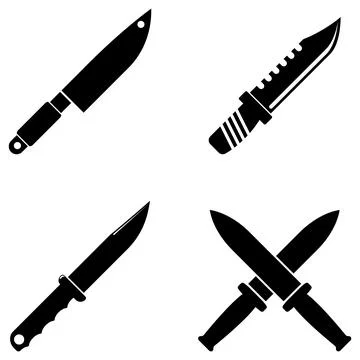 Knife icon vector Stock Illustration