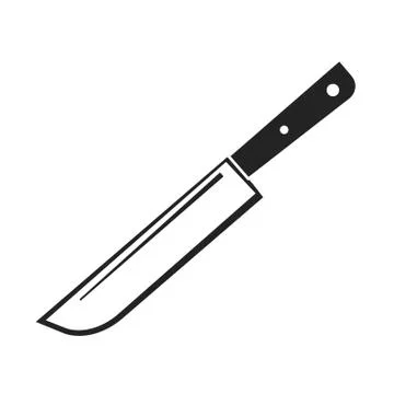 Knife Icon Vector Illustration Background Art Painting Illustrazione stock