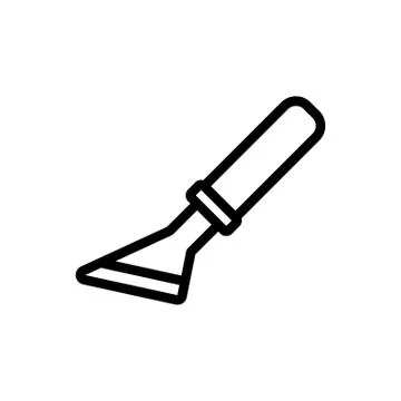 Knife jamb icon vector outline illustration Stock Illustration