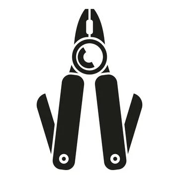 Knife kit icon simple vector. Army multitool 스톡 일러스트