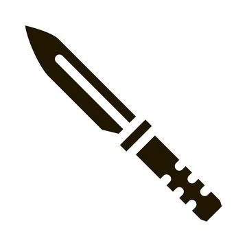 Knife Kitchenware Icon Vector Glyph Illustration Illustration