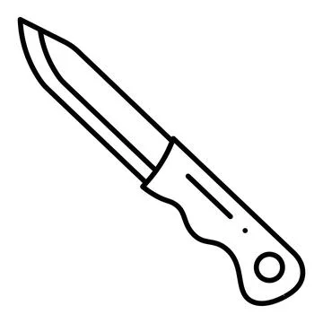 Knife Line Icon Stock-Illustration