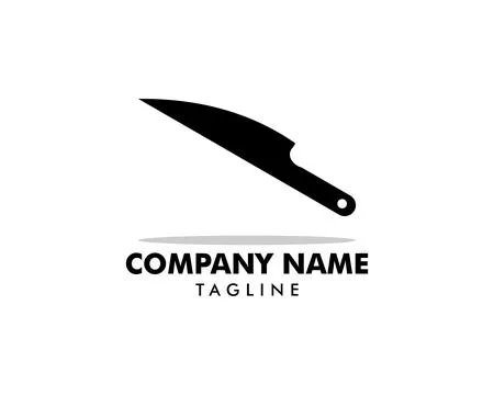 Knife logo icon designs vector Stock-Illustration