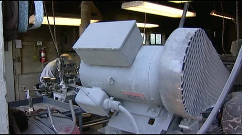 Knife Maker Working in Forge Stock Footage 93796612