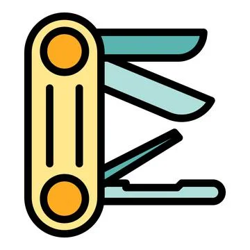Knife multitool icon vector flat Stock Illustration