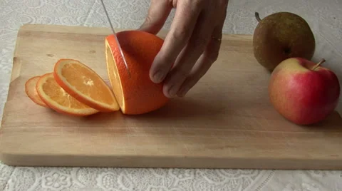 Knife, orange. Stock Footage 59328440