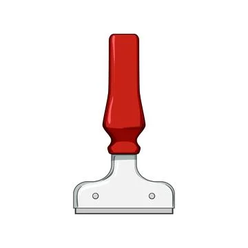 Knife paint scraper cartoon vector illustration Ilustração Stock