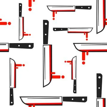 Knife Pattern, Abstract Seamless Texture Vector Art Illustration Illustrazione stock