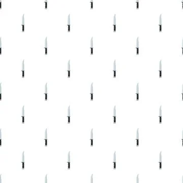 Knife pattern repeating on white background Illustration
